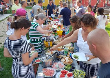 Christelijk vakantiepark Erzberg gezamelijke maaltijd 04