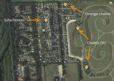 Christelijk vakantiepark Drenthe Huynen plattegrond