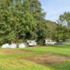Christelijke camping Belgische Ardennen kampeerplaats aan de rivier 03